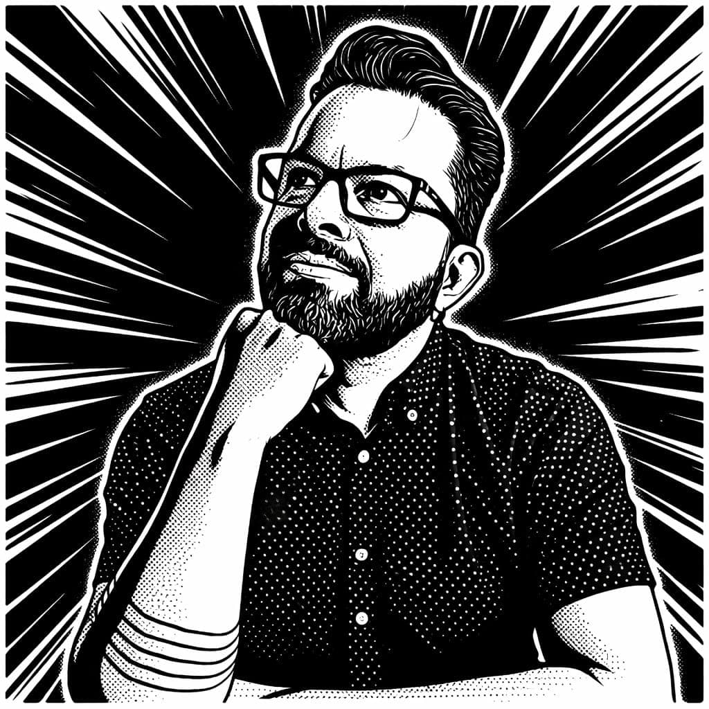 A comic-style illustration of John "Boots" Highland